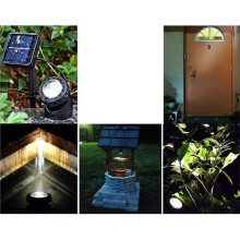 Projecteurs Solaires pour Étang, 6 Lumières Sous-Marines LED Solaires Étanches pour Éclairage de Sécurité Paysager Extérieur