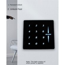 Ultra Dünner Metallleser 13.56M Frequenz Touch-Tastatur IC Karte Wiegand26/34 Ausgabe