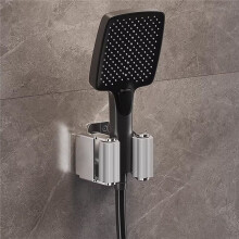Clip de Moppe Mural Robuste, Support de Moppe avec Vis, Porte-Balai Étanche pour Salle de Bain B