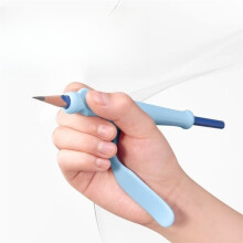 Tre Finger Pen Grepp Korrigerare Anti Hook Handled Barn Skrivtränare Tre Finger Position Penhållare