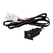 Car Fast Charging Port Adapter Cable 80cm for 2011-2015 Phone Outlet Power PD Car Charger TYPE-C Socket