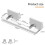 3pcs Replacement Piece Type 115 for Strike Plates, Adjustable Strike Plates Replacement Piece, 32 mm Screw Hole Spacing 7