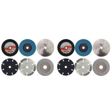12 Stuks 75 mm Snijschijven voor Haakse Slijpers met een Boring van 10 mm, Cirkelzaagbladen voor Metalen, Vlakke Slijpschijven, Schuurpads en
