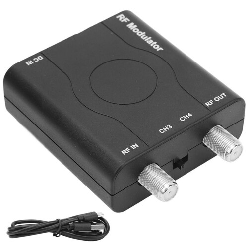 2X -Compatible RF Modulator Adapter, RF Modulator Coaxial Converter, HD Multimedia Interface to RF Modulator NTSC 1