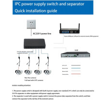 3X 8 Poorten 6+2 POE-Schakelaarinjector Power over RJ45 Ethernet-Familienetwerksysteem 10/100M voor Camera'S Zonder Voedingsadapter