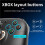 2X ANBERNIC RGP01 Gamepad Wireless  Game Controller RGB Hall Effect Joystick per PC Android IOS Steam Nero 6