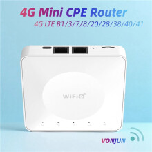 3X 4G LTE CPE Router WiFi 6 SIM Card Modem Support 32 Device Connections Mobile Wireless Router for Asia Africa Europe