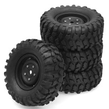 8pcs 95mm 1.9 Beadlock Wheel Rim Tire Set for 1/10 RC Crawler Car TRX4 RC4WD D90 Axial SCX10 II III Redcat MST