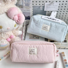 Milk Pink Large Capacity Pencil Case, Korean Style Stationery for School Kids