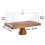 Cake Stand with Lid, 13″ Rectangular Multi-Functional Cake Holder, 2-in-1 Dessert Table Display Set, Charcuterie Board 7