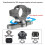 Vehicle Car Rear View Reverse Camera Backup Camera Bracket Mount Kit Clamp Holder for Handlebar/Tube/Trailer/Pickups 4