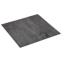 vidaXL Selbstklebende Bodenplanken Dunkelbraun und Schwarz