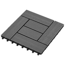 vidaXL Terrassenfliese 11 stk. Grau 30 x 30 cm WPC