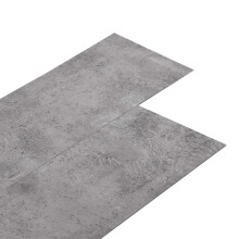 vidaXL Selbstklebende PVC-Bodenplanken Zementbraun 30,5 x 61 cm