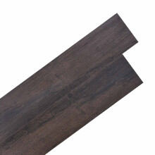 vidaXL Selbstklebende PVC-Bodenplanken Dunkelbraun 30,5 x 61 cm