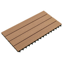 vidaXL Terrassenfliese 6 Stk. Braun 60 x 30 cm WPC