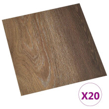 vidaXL Selbstklebende Bodenplanken Braun 30,5 x 30,5 cm 20 Stk. PVC