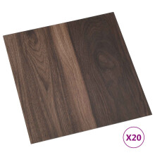 vidaXL Selbstklebende Bodenplanken Dunkelbraun 30,5 x 30,5 cm 20 Stk.