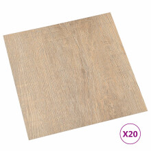 vidaXL Selbstklebende Bodenplanken Dunkelbraun und Grau 30,5 x 30,5 cm