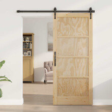 vidaXL Interior Tür 86 x 198,5 cm Sperrholz Natur