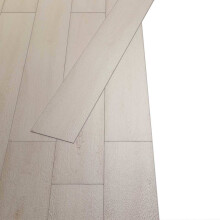 vidaXL Selbstklebende PVC-Bodenplanken Eiche Klassik Weiß 30,5 x 61 cm