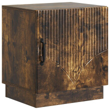 vidaXL Bedside Table Smoked Oak 43 x 34.5 x 47 cm Engineered Wood