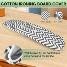 140x50cm Durable Reusable Flat Heat Resistant Cotton Ironing Board Cover Pad Household Printed Large Replace Extra Thick