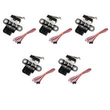 Interruptor de Límite Mecánico Horizontal de 5 Piezas, Final de , Interruptor de Reinicio para Placa Base de Impresora 3D DIY Reprap
