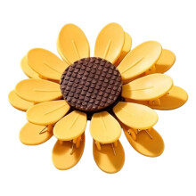 Clips Magnétiques en Forme de Tournesol, Clips de Style Pétale pour Sacs de Collations et Décoration de Réfrigérateur, Ensemble de 10