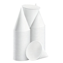 400 Pcs 4oz Paper Cone Cups Thicken Disposable Cone Cups for Shaved Ice, Slushies Water Cooler Dispenser 4oz