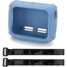 TXEsign Silicone Case Cover for Go 5 Speaker Travel Carrying Protective Pouch with Attach Straps for Bike Cart Scooter