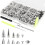 593 Pcs Punk Studs and Spikes Kit for Clothing, Leather, and DIY  Projects 1