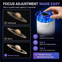 Luz Noturna Projetor Galáctico Holográfico 2 em 1 Controle de Voz Lâmpada Céus Estrelados para Quarto 360 Rotativo 6 Filmes