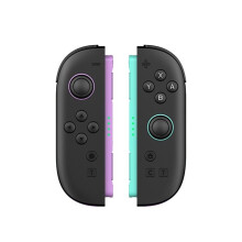 Controlador RGB Inalámbrico para 2, Gamepad con Joystick de 6 Ejes y Sensor Hall, Accesorios de Gamepad Inalámbrico con Retroiluminación RGB C