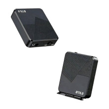 2 Pezzi per Adattatore per Altoparlante Ricevitore Audio Doppio 30-Pin Interfaccia 3.5mm AUX BT 6.0 Trasmissione Wireless