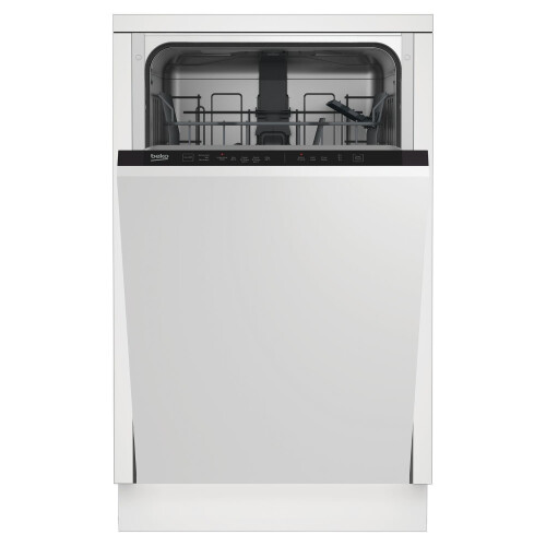 Beko Beko Quick&Shine Integrated Slimline Dishwasher – Black Control Panel DIS15020