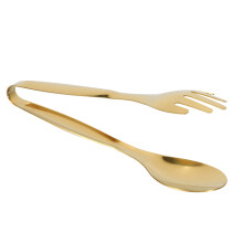 3X Pinzas de Comida de Acero Inoxidable Utensilios de Cocina Dorados Herramientas de Cocina para Buffet Clips de Barbacoa Pinzas de Carne
