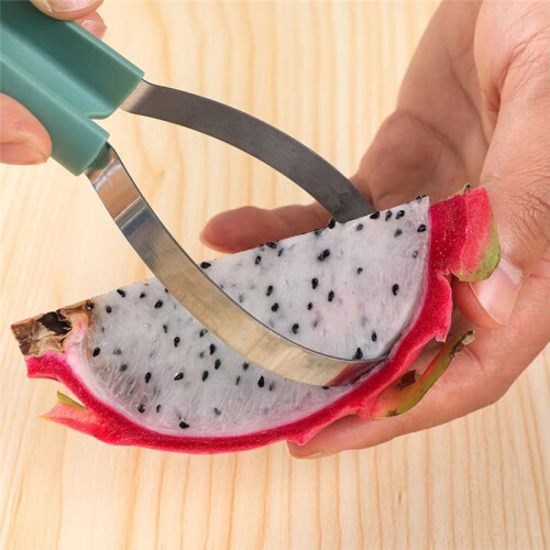 Fruitsnijder, Snijder en Schep - Multifunctioneel Fruitmes, Dig-Pulpscheider, Ideale Keukengadget 2
