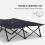 Double Camping Cot Bed, with Bag - Black 6