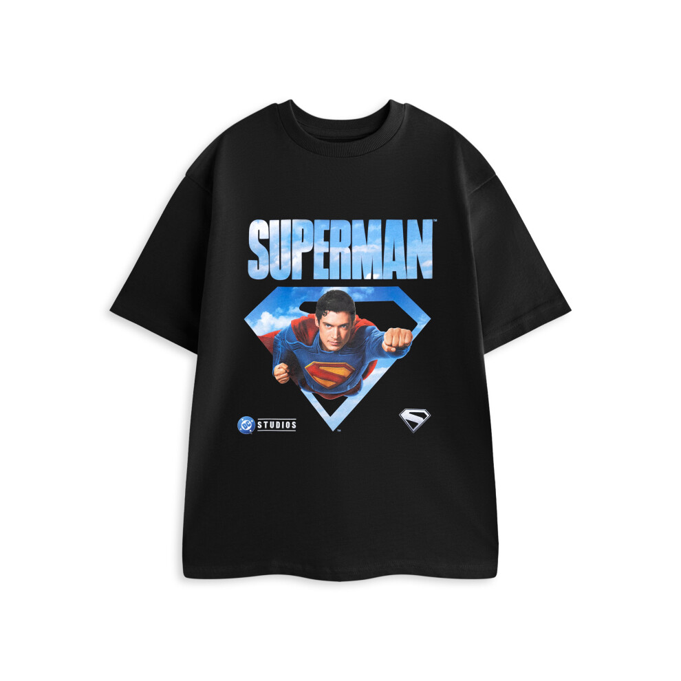 Dc Comics (X-Large) Superman Short Sleeved T-Shirt (Mens Black)
