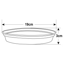 4X Pot Saucer Tray for 17.5-20cm Flower Planter Drip Tray Garden Terracotta