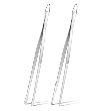 Pinzas de Cocina, Pinzas de Acero Inoxidable para Cocinar, Pasta, Emplatar y Pellizcar Pequeños Trozos Delicados de Comida