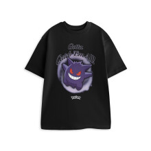 (Large) Pokemon Short Sleeved T-Shirt (Mens Black)