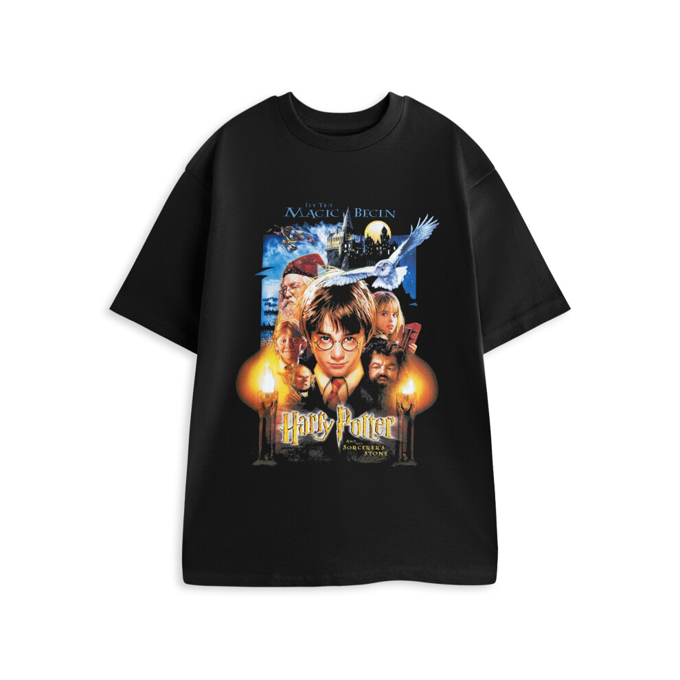 Harry Potter (X-Large) Short Sleeved T-Shirt (Unisex Black)