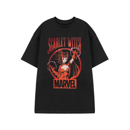 Marvel (Small) Marvel Short Sleeved T-Shirt (Womens Black)