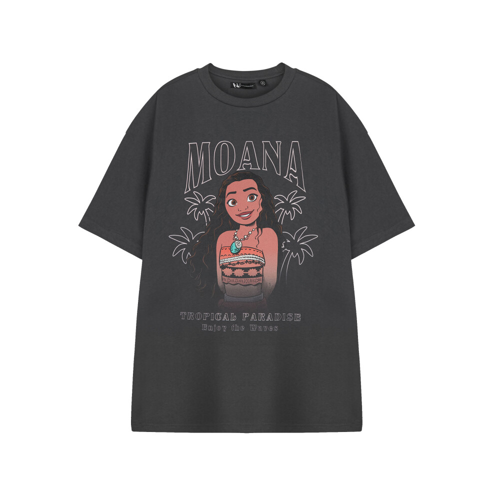 Disney (Xxx-Large) Moana Short Sleeved T-Shirt (Womens Grey)