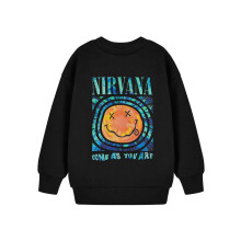 (11-12 Years) Nirvana Sweatshirt (Unisex Kids Black)