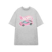 (Small) Hot Wheels Short Sleeved T-Shirt (Womens Grey)