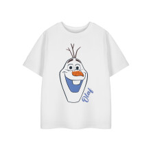 (5-6 Years) Disney Frozen Short Sleeved T-Shirt (Girls White)