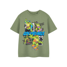 (9-10 Years) Teenage Mutant Ninja Turtles Short Sleeved T-Shirt (Boys Green)